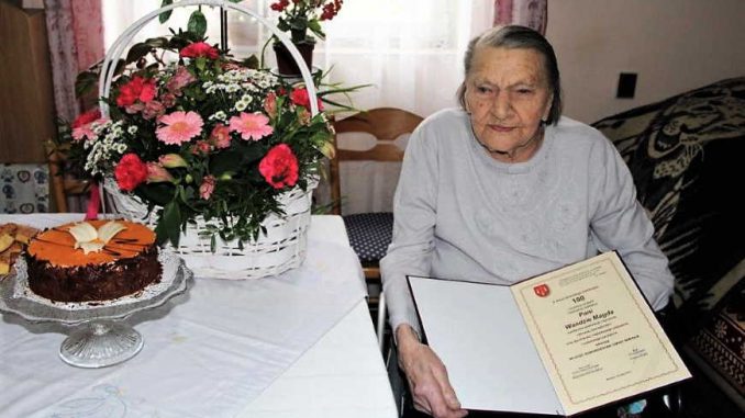 Pani Wanda Magda z Kosów kończy dziś sto lat