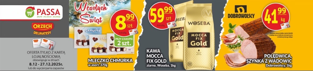 Baner Orzech 2025 1208 Promocje w sklepach „Orzech”