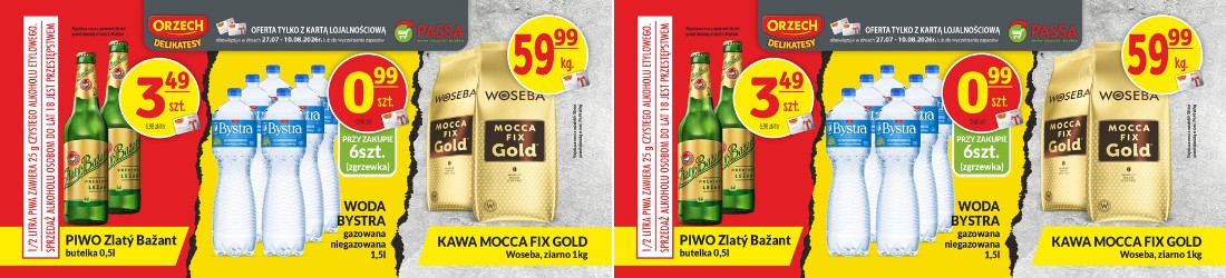 Promocje w sklepach „Orzech”