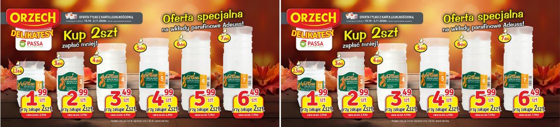 Promocje w sklepach „Orzech”
